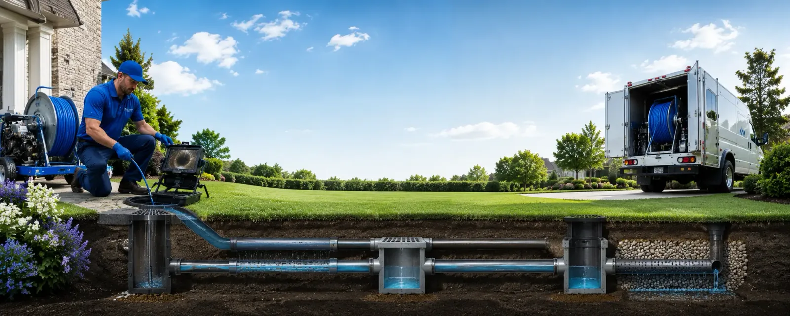 Outdoor drain cleaning information for Brodnax, VA